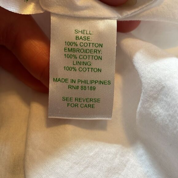 Lilly Pulitzer Trisha Eyelet Shirtdress Resort White 4 - Picture 9 of 10